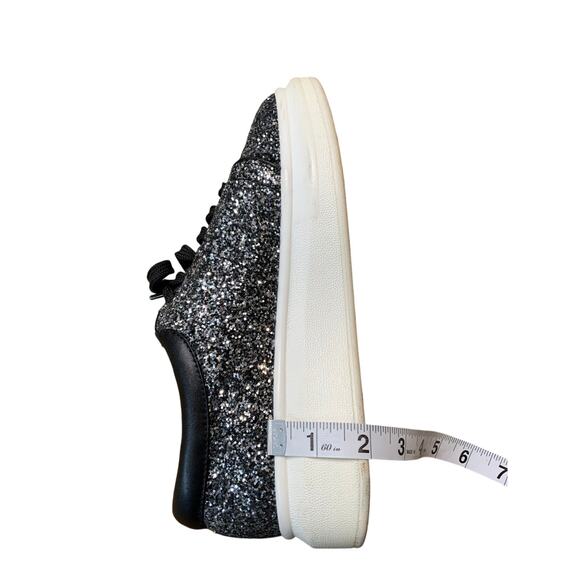 Linea Paolo Kelsey Platform Tennis Shoes Gold Glitter Metallic Womens Size 7.5 - Picture 9 of 9